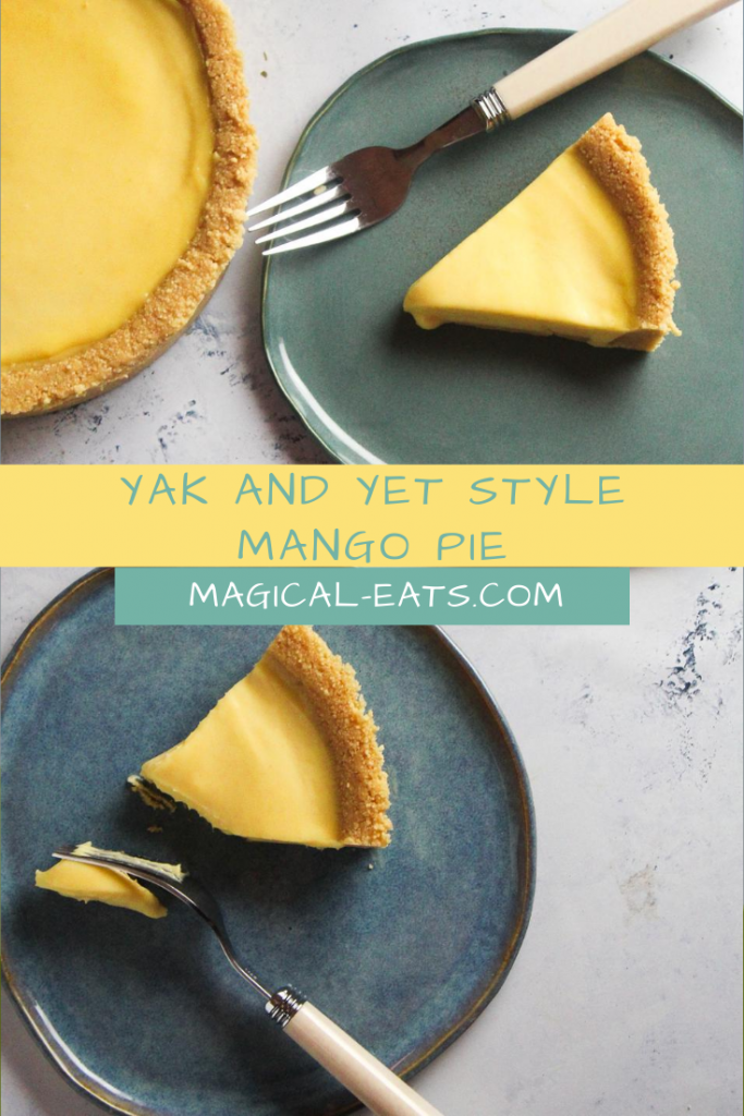 No-bake mango pie with shortbread crust pinnable image 